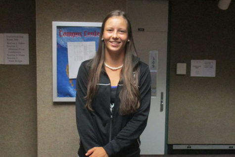 Marina Hruba, one of the tennis players for the Rainbow Wahines is a current sophomore at UH Manoa 